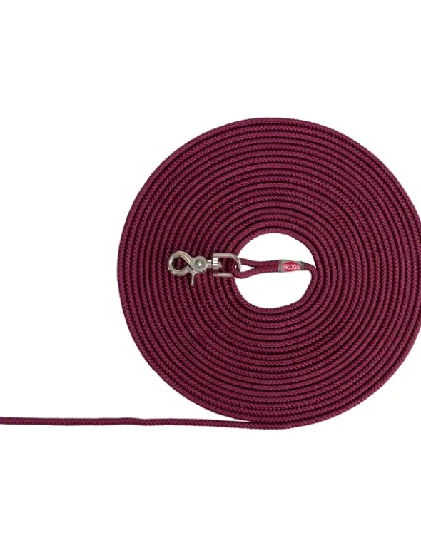 TRIXIE Schleppleine Trigger Snap Hook rot 5 m
