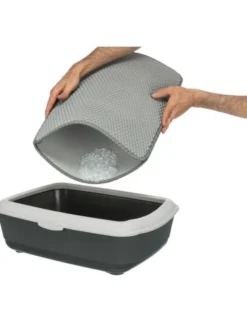 TRIXIE Sieb-Vorleger für K-Toiletten grau 35 x 45 cm