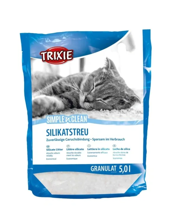 TRIXIE Simple'n'Clean Granulat Silikatstreu 5l