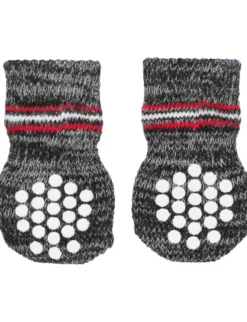 TRIXIE Socken Anti-Rutsch grau S-M