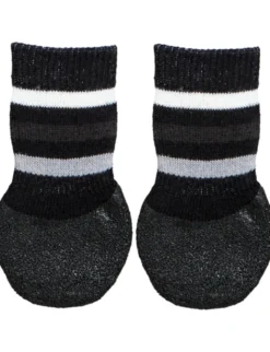TRIXIE Socken Anti-Rutsch Rundum-Gummi schwarz S-M