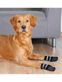 TRIXIE Socken Anti-Rutsch Rundum-Gummi schwarz S-M