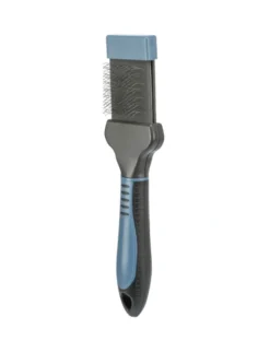 TRIXIE Softbürste, flexibler Kopf blau, dunkelgrau