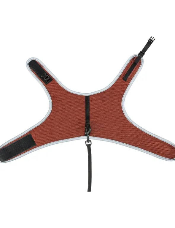 TRIXIE Softgeschirr Katze mit Leine rostbraun 1,2 m