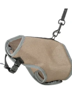 TRIXIE Softgeschirr Katze mit Leine taupe 1,2 m