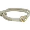 TRIXIE Soft Rope Zug-Stopp-Halsband grau, hellgrau XS