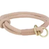 TRIXIE Soft Rope Zug-Stopp-Halsband hellrosa, rosa XS