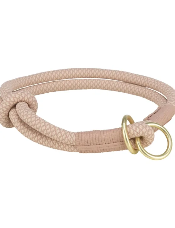TRIXIE Soft Rope Zug-Stopp-Halsband hellrosa, rosa XS
