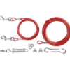 TRIXIE Spannleine mit Laufleine rot 15 m