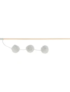 TRIXIE Spielangel Bälle mit Katzenminze beige, grau, weiß 50 cm