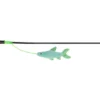 TRIXIE Spielangel Fisch mit Katzenminze grün, schwarz 42 cm