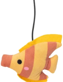 TRIXIE Spielangel Fisch orange, schwarz 46 cm