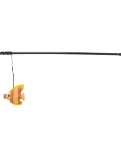 TRIXIE Spielangel Fisch orange, schwarz 46 cm