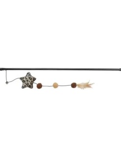TRIXIE Spielangel Stern schwarz 50 cm