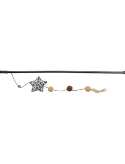 TRIXIE Spielangel Stern schwarz 50 cm