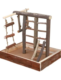 TRIXIE Spielplatz mit Leitern braun