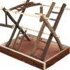 TRIXIE Spielplatz mit Leitern, Etagen braun