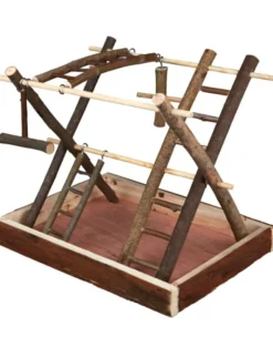 TRIXIE Spielplatz mit Leitern, Etagen braun