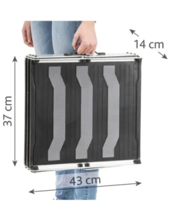 TRIXIE 3-stufige Falt-Treppe silber bis 120 cm