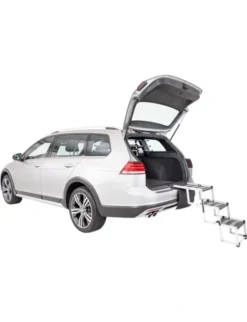 TRIXIE 3-stufige Falt-Treppe silber bis 120 cm