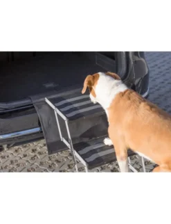 TRIXIE 3-stufige Falt-Treppe silber bis 120 cm