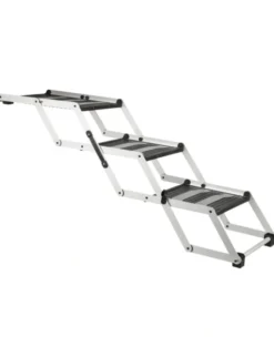 TRIXIE 3-stufige Falt-Treppe silber bis 120 cm