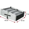 TRIXIE 4-stufige Falt-Treppe silber bis 160 cm