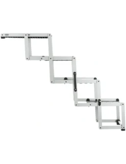 TRIXIE 4-stufige Falt-Treppe silber bis 160 cm