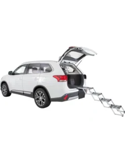 TRIXIE 4-stufige Falt-Treppe silber bis 160 cm
