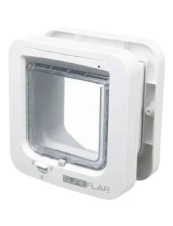 TRIXIE SureFlap 4-W Freilauftür Mikrochiperkennung weiß 21 x 21 cm
