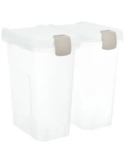 TRIXIE Tonne luftdicht verschließbar transparent, weiß 15L