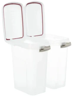 TRIXIE Tonne luftdicht verschließbar transparent, weiß 15L