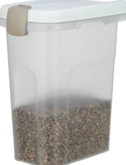 TRIXIE Tonne luftdicht verschließbar transparent, weiß 15L