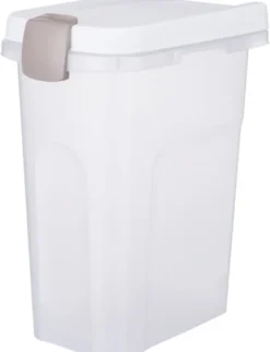 TRIXIE Tonne luftdicht verschließbar transparent, weiß 15L
