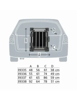 TRIXIE Transportbox Aluminium graphit 48x56x61 cm