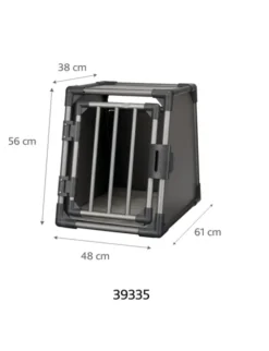 TRIXIE Transportbox Aluminium graphit 48x56x61 cm