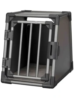 TRIXIE Transportbox Aluminium graphit 48x56x61 cm