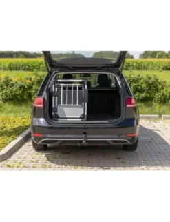 TRIXIE Transportbox Aluminium hellgrau, silber 46x56x60 cm