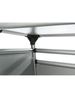 TRIXIE Transportbox Aluminium hellgrau, silber 46x56x60 cm