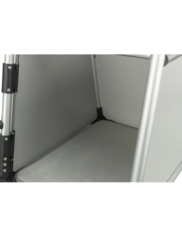 TRIXIE Transportbox doppelt Aluminium hellgrau, silber 93x64x83 cm