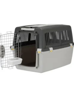 TRIXIE Transportbox Gulliver dunkelgrau, hellgrau 52x51x72 cm