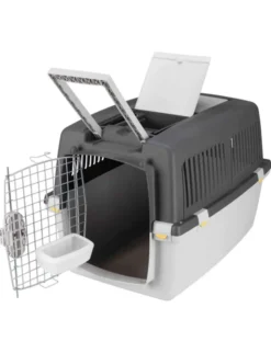 TRIXIE Transportbox Gulliver dunkelgrau, hellgrau 52x51x72 cm