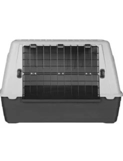 TRIXIE Transportbox Journey grau, schwarz 77x51x43 cm
