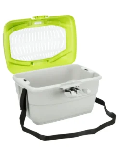 TRIXIE Transportbox Mini-Capri grün, hellgrau bis 2 kg