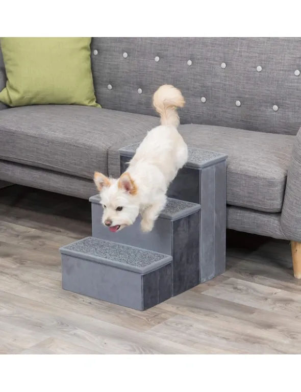 TRIXIE Treppe mit Stauraum grau