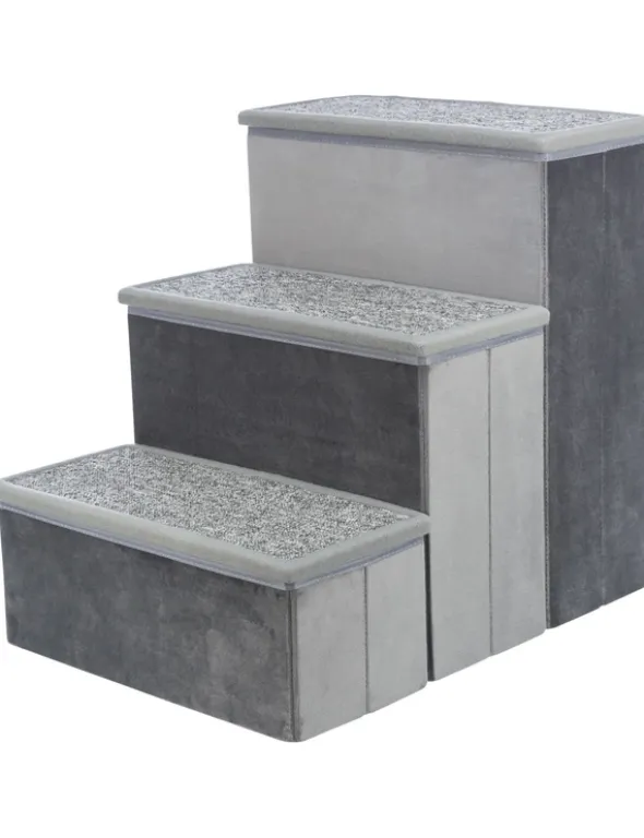 TRIXIE Treppe mit Stauraum grau