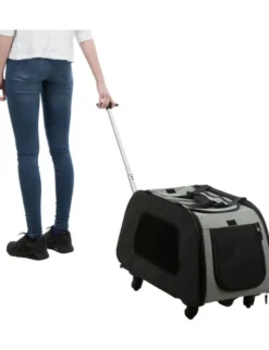 TRIXIE Trolley abnehmbares Fahrgestell grau, schwarz