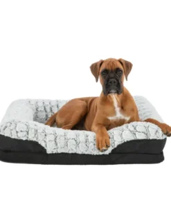 TRIXIE Vital Bett Lino eckig grau, schwarz 70x55 cm