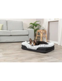 TRIXIE Vital Bett Lino eckig grau, schwarz 70x55 cm