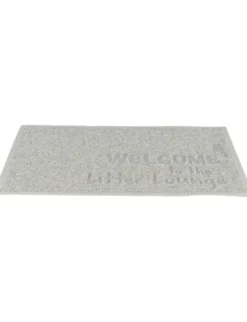 TRIXIE Vorleger für Katzentoiletten Welcome hellgrau 40x60 cm